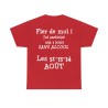 T-shirt rouge Fier de moi