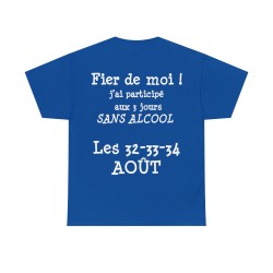T-shirt bleu royal Fier de moi
