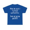 T-shirt bleu royal Fier de moi