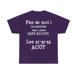 T-shirt violet Fier de moi