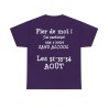 T-shirt violet Fier de moi