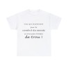 T-shirt blanc le nombril du monde