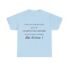T-shirt bleu ciel le nombril du monde