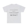 T-shirt cendre le nombril du monde