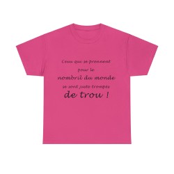 T-shirt fuchsia le nombril du monde