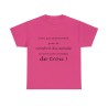 T-shirt fuchsia le nombril du monde