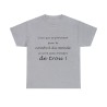 T-shirt gris le nombril du monde