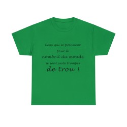 T-shirt vert irlandais le nombril du monde