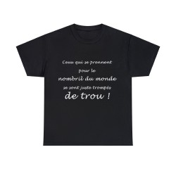 T-shirt noir le nombril du monde