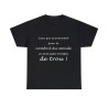 T-shirt noir le nombril du monde