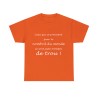 T-shirt orange le nombril du monde