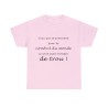 T-shirt rose le nombril du monde