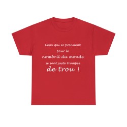 T-shirt rouge le nombril du monde
