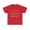 T-shirt rouge le nombril du monde