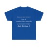 T-shirt bleu royal le nombril du monde