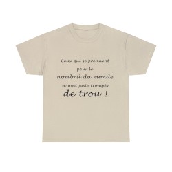 T-shirt sable le nombril du monde