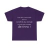 T-shirt violet le nombril du monde