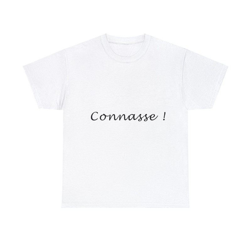 T-shirt blanc connasse
