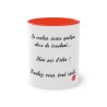 Mug rouge je voulais écrire quelque chose