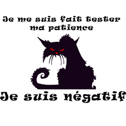 dessin du Mug je me suis fait tester ma patience