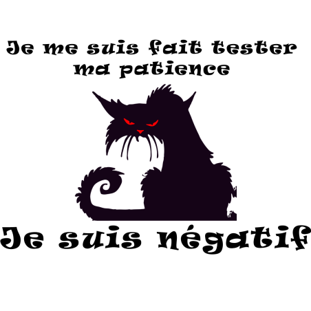 dessin du Mug je me suis fait tester ma patience