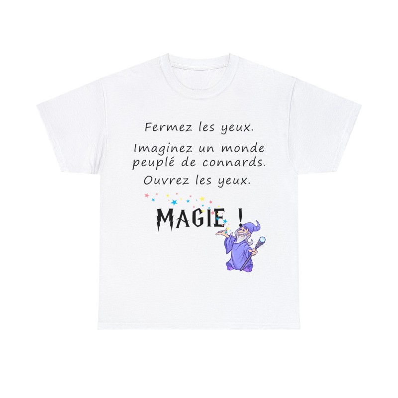 t-shirt blanc fermez les yeux
