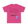 t-shirt fuchsia fermez les yeux