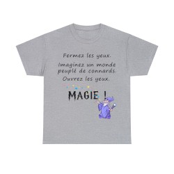 t-shirt gris fermez les yeux