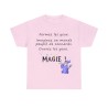 t-shirt rose fermez les yeux