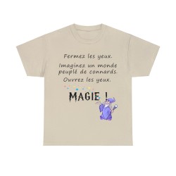 t-shirt sable fermez les yeux