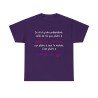 T-shirt violet je n'ai qu'une prétention celle de ne pas plaire à tout le monde...