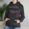 femme portant hoodie - sweat à capuche gris foncé je n'ai qu'une prétention