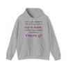 hoodie - sweat à capuche gris je n'ai qu'une prétention