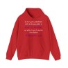 hoodie - sweat à capuche rouge je n'ai qu'une prétention