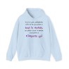 hoodie - sweat à capuche bleu ciel je n'ai qu'une prétention