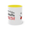 Mug jaune personne ne m'arrive à la cheville