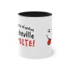 Mug noir personne ne m'arrive à la cheville