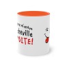 Mug orange personne ne m'arrive à la cheville