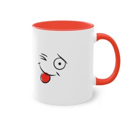 Mug rouge côté droit personne ne m'arrive à la cheville