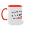 Mug rouge personne ne m'arrive à la cheville