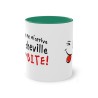 Mug vert foncé personne ne m'arrive à la cheville
