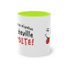 Mug vert clair personne ne m'arrive à la cheville