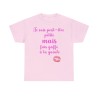 Tshirt femme rose je suis peut être petite