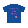 Tshirt femme bleu royal je suis peut être petite