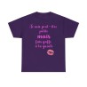 Tshirt femme violet je suis peut être petite