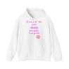 hoodie - sweat à capuche femme blanc je suis peut être petite