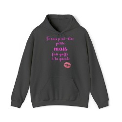 hoodie - sweat à capuche femme gris foncé je suis peut être petite
