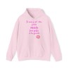 hoodie - sweat à capuche femme rose je suis peut être petite