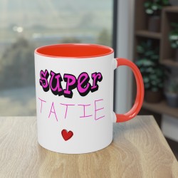Le mot “SUPER” accompagné d’un petit nom affectueux pour transmettre un message simple, tendre et positif - Mug humour -