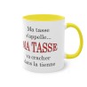 Mug jaune Ma tasse s'appelle...